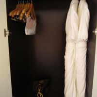 ふわふわで気持ちのいいバスローブ付