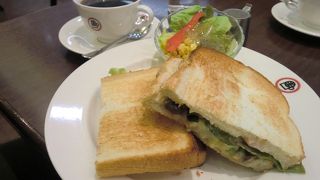 トーストサンド、意外とボリューム有りました