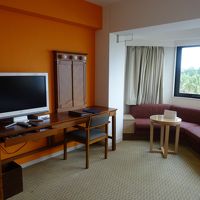 スタンダードルーム。　テレビ隣の鏡のライトが明るくて良かった