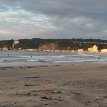広大な砂浜が続きます。