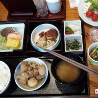 朝食バイキングの料理