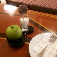 ウェルカムフルーツとチョコのお菓子