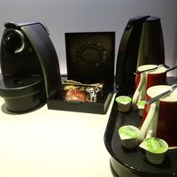 紅茶やネスプレッソあり。嬉しいサービス。