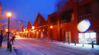 夜の赤レンガがオススメ