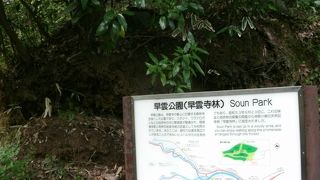 早雲寺の裏山一帯に広がる公園