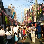 商店街のお祭り