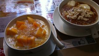 念願のマンゴー豆花