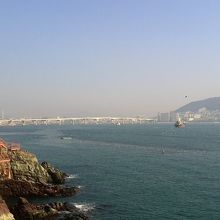 岩南公園から見た南港大橋