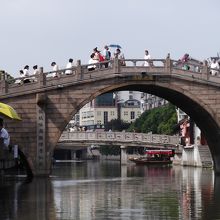 川とのコントラス