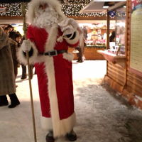 大通り公園にサンタさんが、