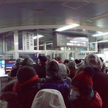 16時くらいでこんな感じの混み具合