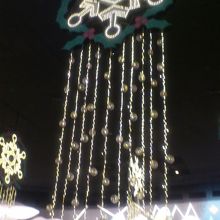 クリスマスらしい内部になっていました。
