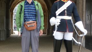 騎兵さん、気楽に写真を撮らせてくれます