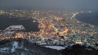 この夜景を見るために北海道に来ました