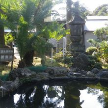 養魚池があります