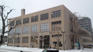 手宮線跡地散策の休憩にも便利