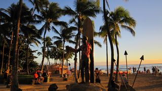 サンセットを見る人でいっぱい