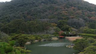 栗林公園に接する小さな山