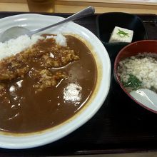 カレーと蕎麦のセット