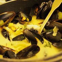 レオンのムール貝…クリームベース