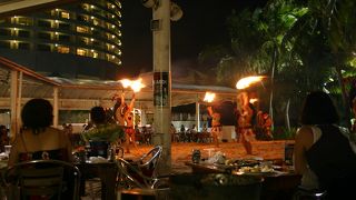 ファイアーダンスを見ながらＢＢＱ