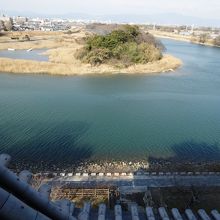 鉄櫓最上階から眺める豊川