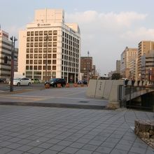 中洲方面を望む。