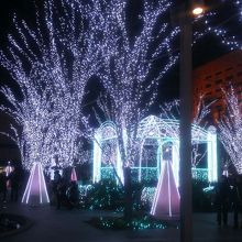 博多口前広場のイルミネーション