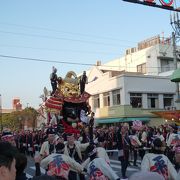 １４台の曳山が街を回ります