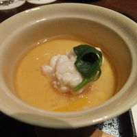 夕食:白子茶碗蒸し