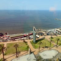 部屋から夕陽が見られます