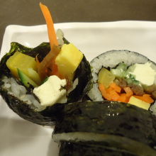 チーズ入りキムパブ（のり巻き）一押し！