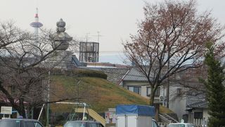 豊臣秀吉にまつわる遺構。