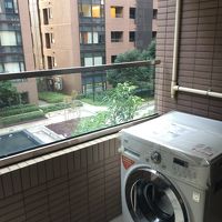 洗濯機あります！中庭の眺めもいいです。