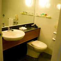 洗面、トイレ、バスタブが広めのスペースに収まっています