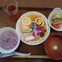 元旦の朝ご飯バイキング　栗きんとん　かずのこも