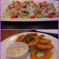 夜の１Ｆ併設のレストランは美味しいですー