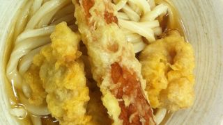 天ぷらは美味しいが、うどんはイマイチ