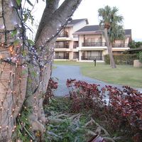 宿泊したグランドコテージ。木々にはイルミネーション