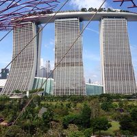 ガーデンズ バイ ザ ベイからのマリーナベイサンズ