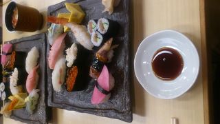 さっぱりとした味のおいしいお寿司です。