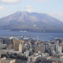 展望所からの桜島