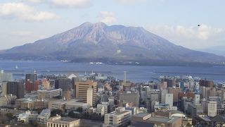 桜島が綺麗に拝めます。