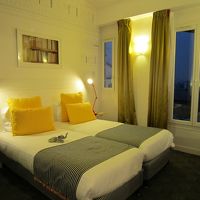 中庭に面したツインの部屋