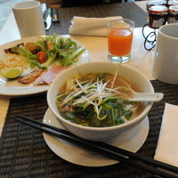 毎食の朝食にはフォーをいただいた