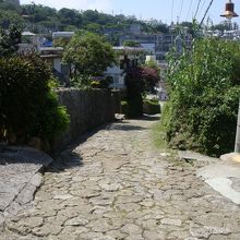 坂の途中から見た景色