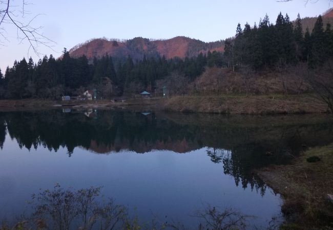 八海山のふもとで、とても静か