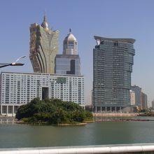 マカオ半島のカジノホテル群
