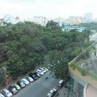 ホテルの前の公園