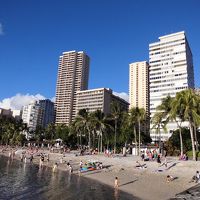 ワイキキビーチからホテルを撮影。立地条件は最高！